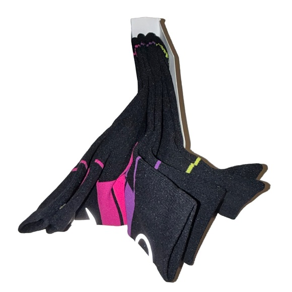 Champion Ankle Socks 3 Pair Women's 5-9 Black Multicolor w Logo Compression Arch - Picture 9 of 11